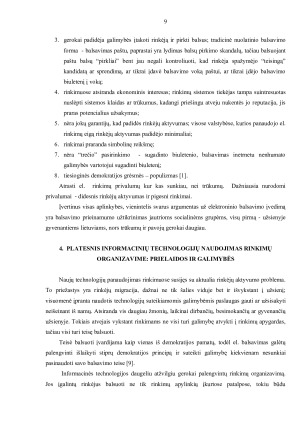 BALSAVIMO ORGANIZAVIMAS  NAUDOJANT KOMPIUTERINES TECHNOLOGIJAS. Paveikslėlis 9