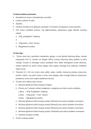 Skirtingų maisto produktų įtakos gliukozės koncentracijai kraujyje tyrimas. Paveikslėlis 3
