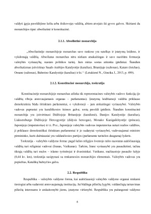 VALSTYBĖS VALDYMO FORMOS. Paveikslėlis 6