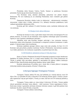 EUROPOS SĄJUNGOS INSTITUCIJOS. Paveikslėlis 10