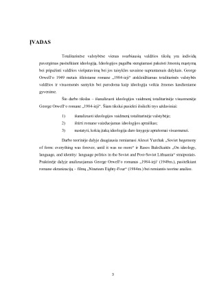 IDEOLOGIJOS VAIDMUO TOTALITARINĖJE VISUOMENĖJE GEORGE ORWELL‘O ROMANO „1984-IEJI“ ANALIZĖ. Paveikslėlis 3