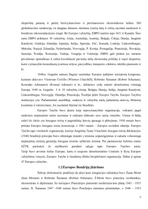 EUROPOS SĄJUNGOS INTEGRACIJOS PLĖTRA. Paveikslėlis 5