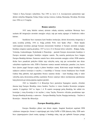 EUROPOS SĄJUNGOS INTEGRACIJOS PLĖTRA. Paveikslėlis 7