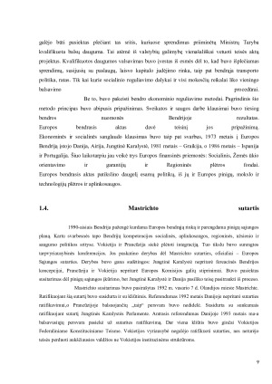 EUROPOS SĄJUNGOS INTEGRACIJOS PLĖTRA. Paveikslėlis 9