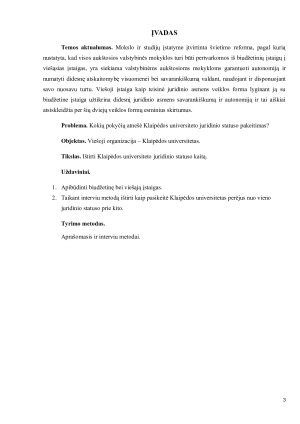 ORGANIZACIJOS JURIDINIO STATUSO KAITA - KLAIPĖDOS UNIVERSITETO ATVEJIS. Paveikslėlis 3