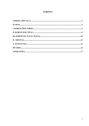 KORUPCIJOS ATVEJAI LIETUVOJE  DIENRAŠČIO „LIETUVOS RYTAS“ TURINIO ANALIZĖ. Paveikslėlis 2