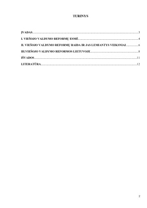 KODĖL LIETUVAI (NE) REIKIA VIEŠOJO VALDYMO REFORMOS. Paveikslėlis 2