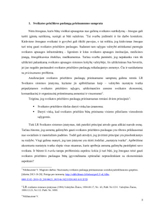 Sveikatos priežiūros prieinamumas ir probleminiai atvejai. Paveikslėlis 3