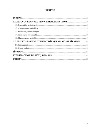 LIETUVOS SAVIVALDYBIŲ BIUDŽETŲ PAJAMŲ IR IŠLAIDŲ ANALIZĖ. Paveikslėlis 2