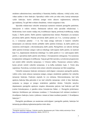 VALSTYBĖS TARNAUTOJO PAREIGYBĖS APRAŠYMAS IR JO ANALIZĖ. Paveikslėlis 7