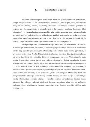 Demokratijos bruožai ir jos kritinis vertinimas. Paveikslėlis 3