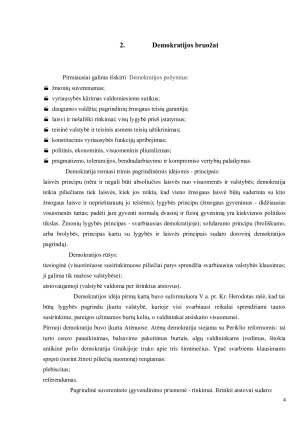 Demokratijos bruožai ir jos kritinis vertinimas. Paveikslėlis 4