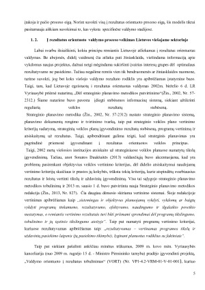 Į rezultatus orientuota valdžia. Raseinių ir Kretingos miestų savivaldybių analizė. Paveikslėlis 5