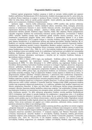 Lietuvos valstybės ir savivaldybių biudžeto formavimo programiniu metodu efektyvumo analizė. Paveikslėlis 2