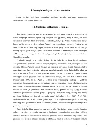 SUSISIEKIMO MINISTERIJOS VEIKLOS STRATEGINĖ ANALIZĖ. Paveikslėlis 5