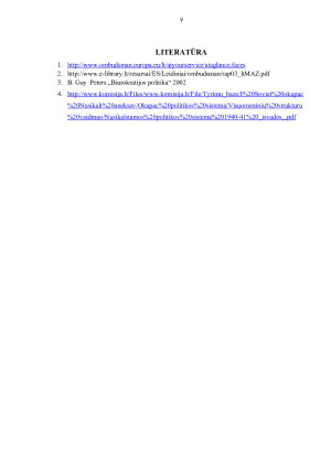 Konkretaus politinio manevro pavyzdys Lietuvoje ir pasaulyje. Paveikslėlis 9