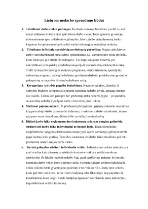 NEDARBO ĮTAKA EMIGRACIJOS SRAUTAMS LIETUVOJE. Paveikslėlis 10