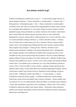 NEDARBO ĮTAKA EMIGRACIJOS SRAUTAMS LIETUVOJE. Paveikslėlis 9