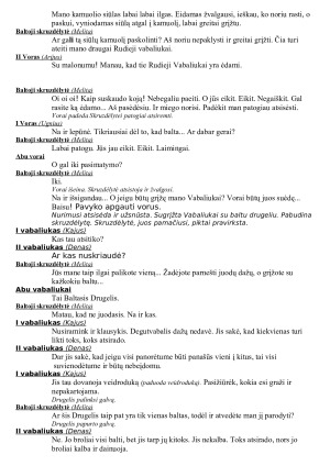 BALTOJI SKRUZDĖLYTĖ. Scenarijus. Paveikslėlis 6