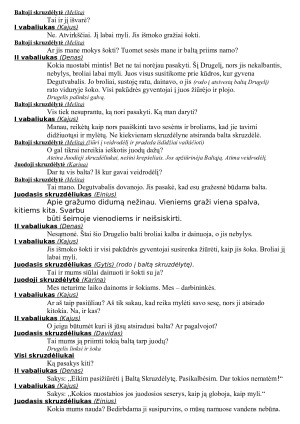 BALTOJI SKRUZDĖLYTĖ. Scenarijus. Paveikslėlis 7