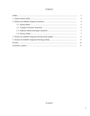 Alytaus savivaldybės saugomos teritorijos, jose saugomi gyvūnai ir augalai. Paveikslėlis 2