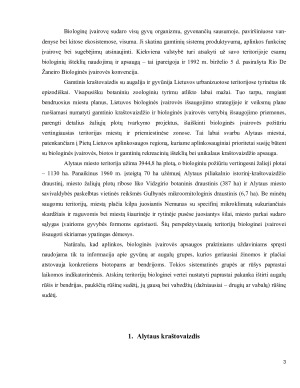 Alytaus savivaldybės saugomos teritorijos, jose saugomi gyvūnai ir augalai. Paveikslėlis 3