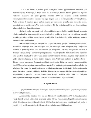 Alytaus savivaldybės saugomos teritorijos, jose saugomi gyvūnai ir augalai. Paveikslėlis 7