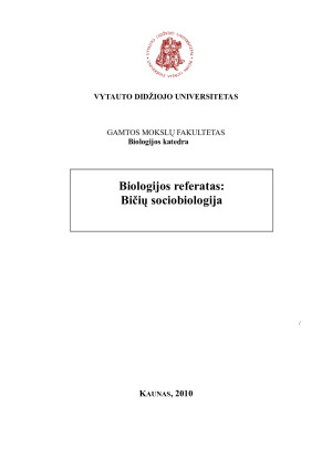 Bičių sociobiologija. Paveikslėlis 1