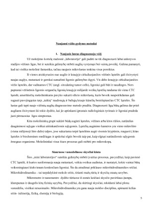 Vėžio gydymas remiantis naujausais gydymo metodais ir išradimais. Paveikslėlis 5