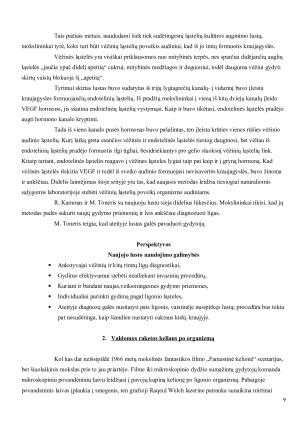 Vėžio gydymas remiantis naujausais gydymo metodais ir išradimais. Paveikslėlis 9