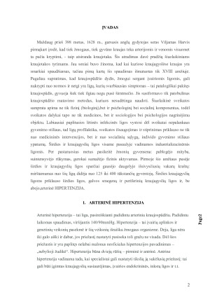 Arterinė hipertenzija priežastys, rizikos veiksniai ir gydymo galimybės. Paveikslėlis 2