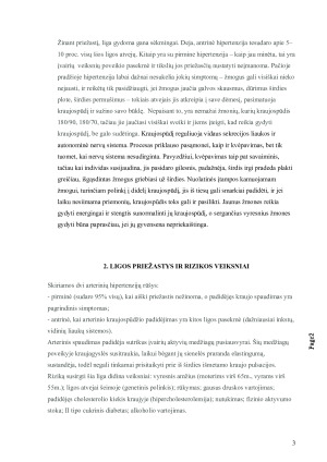 Arterinė hipertenzija priežastys, rizikos veiksniai ir gydymo galimybės. Paveikslėlis 3