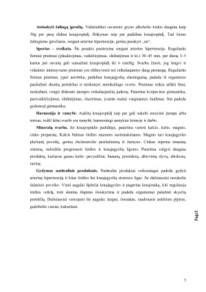 Arterinė hipertenzija priežastys, rizikos veiksniai ir gydymo galimybės. Paveikslėlis 5