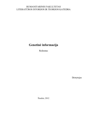 Genetinė informacija