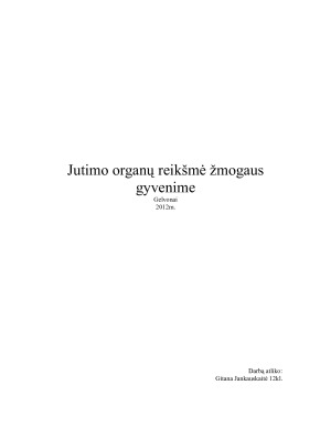 Jutimo organų reikšmė žmogaus gyvenime