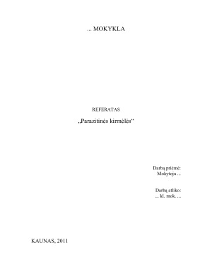 Parazitinės kirmėlės. Paveikslėlis 1