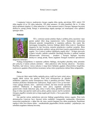 Retieji Lietuvos augalai