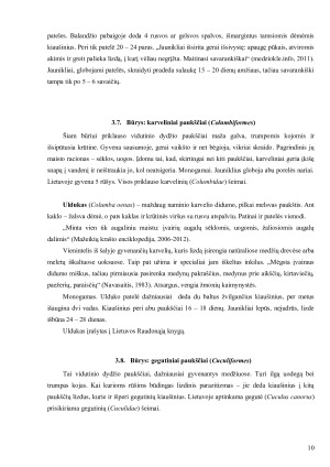 Lietuvos miškuose ir krūmynuose gyvenantys paukščiai ir jų reikšmė ekosistemoje. Paveikslėlis 10