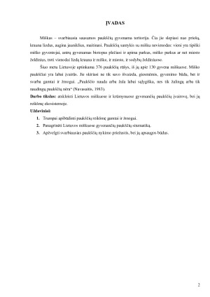 Lietuvos miškuose ir krūmynuose gyvenantys paukščiai ir jų reikšmė ekosistemoje. Paveikslėlis 2