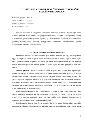 Lietuvos miškuose ir krūmynuose gyvenantys paukščiai ir jų reikšmė ekosistemoje. Paveikslėlis 4