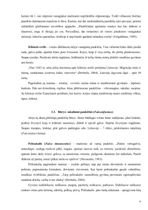 Lietuvos miškuose ir krūmynuose gyvenantys paukščiai ir jų reikšmė ekosistemoje. Paveikslėlis 6