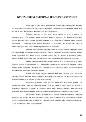 DINOZAURAI. Paveikslėlis 10