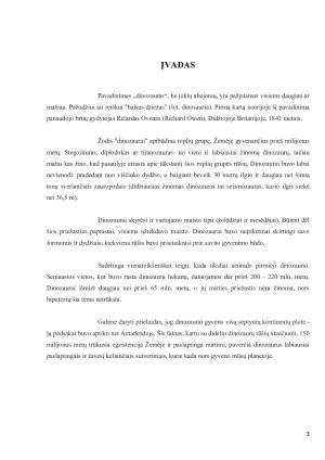 DINOZAURAI. Paveikslėlis 3