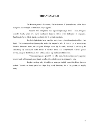 DINOZAURAI. Paveikslėlis 5