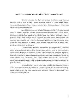 DINOZAURAI. Paveikslėlis 7