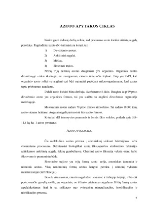 MIKROORGANIZMŲ VEIKLA DIRVOŽEMYJE. Paveikslėlis 5