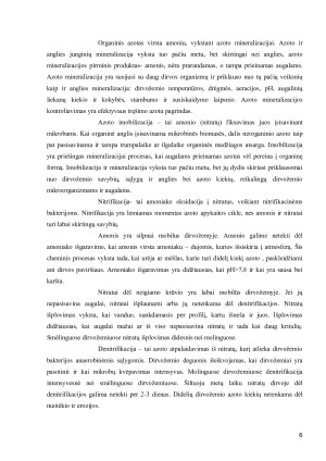 MIKROORGANIZMŲ VEIKLA DIRVOŽEMYJE. Paveikslėlis 6