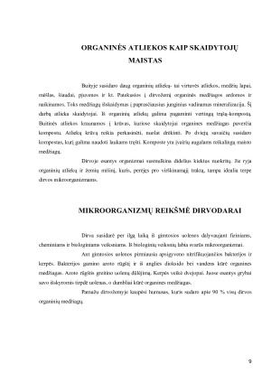 MIKROORGANIZMŲ VEIKLA DIRVOŽEMYJE. Paveikslėlis 9