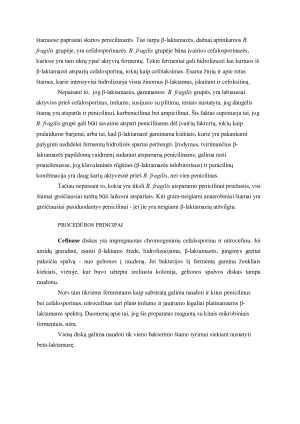 Bakterinės β- laktamazės ir jų nustatymo būdai. Paveikslėlis 5