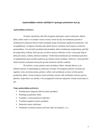 Apsinuodijimo maistu sukėlėjai ir apsaugos priemonės nuo jų. Paveikslėlis 4